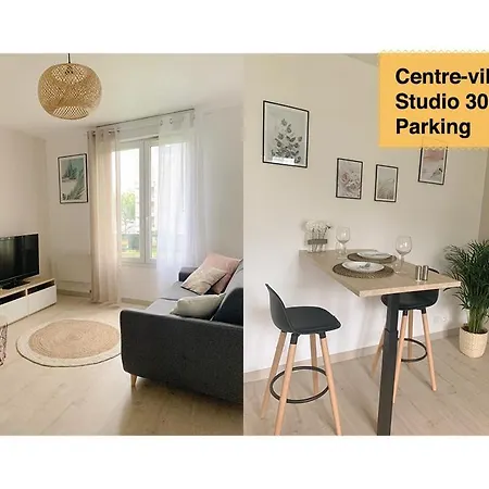 Chaleureux Studio 30m2 - Au pied de la Gare - PARKING Cergy Extérieur photo